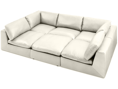 Диван большой из экокожи Nappa Тромпетенбаум C978043